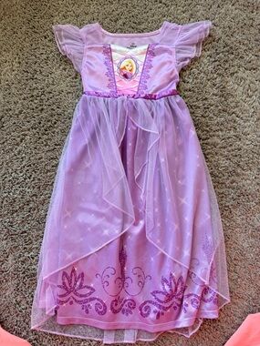 Disney Princess Rapunzel Purple Girls nightgown Dress